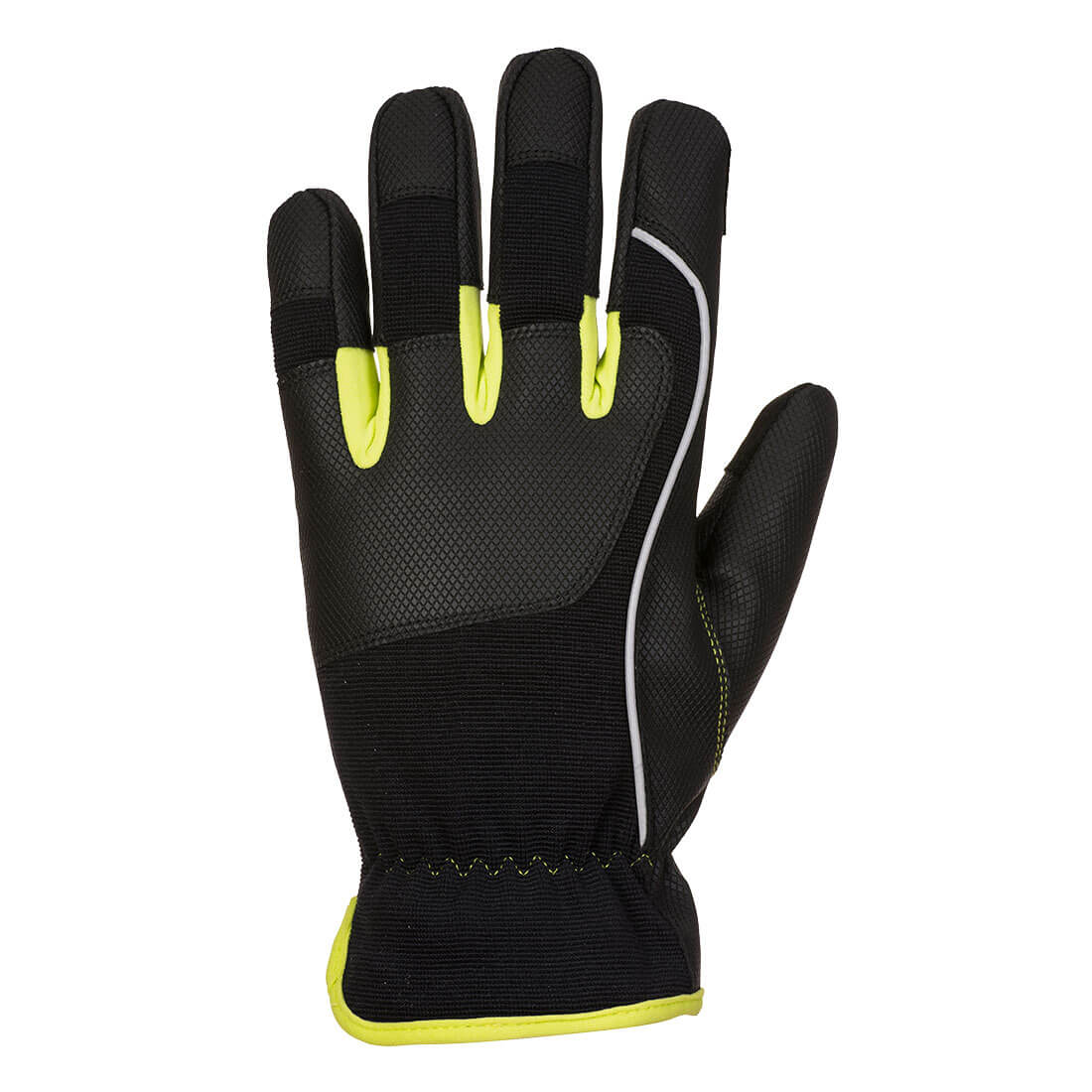A771 PW3 Mechanic 540 PU Reinforced Palm Glove Black/Yellow