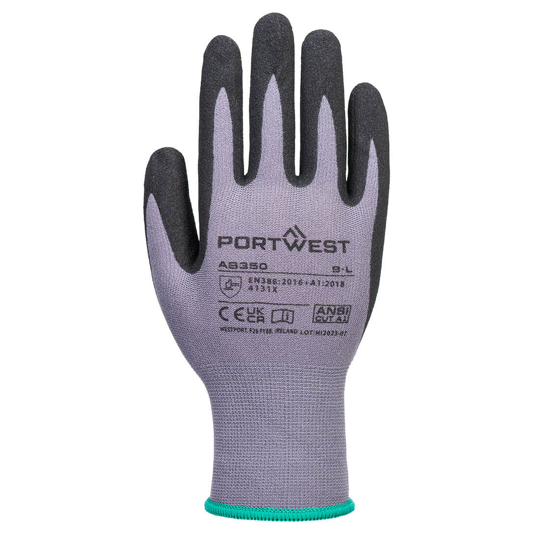AB350 Grip 15 Nitrile Sandy Essential Multipack (Pk12) Grey/Black