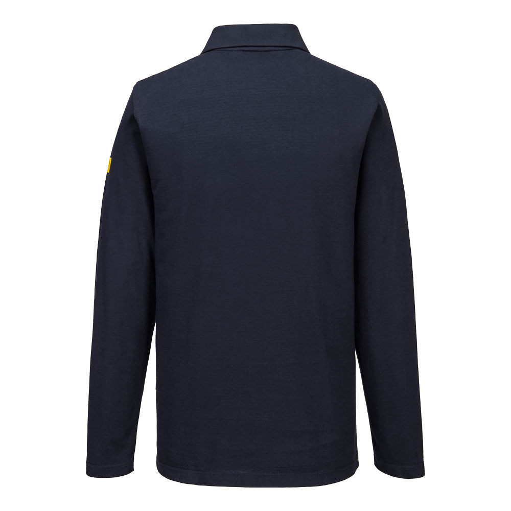AS23 Anti-Static ESD Polo Shirt L/S Navy