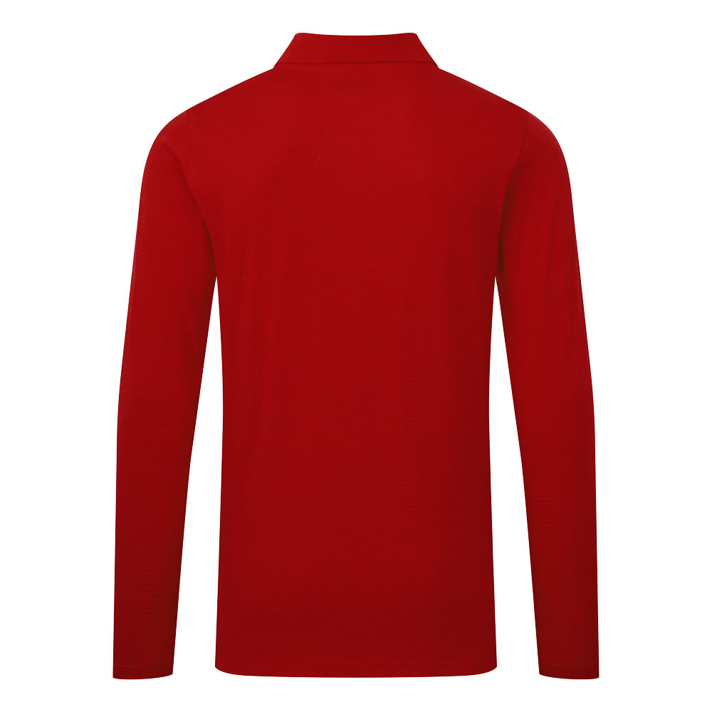 AS23 Anti-Static ESD Polo Shirt L/S Deep Red