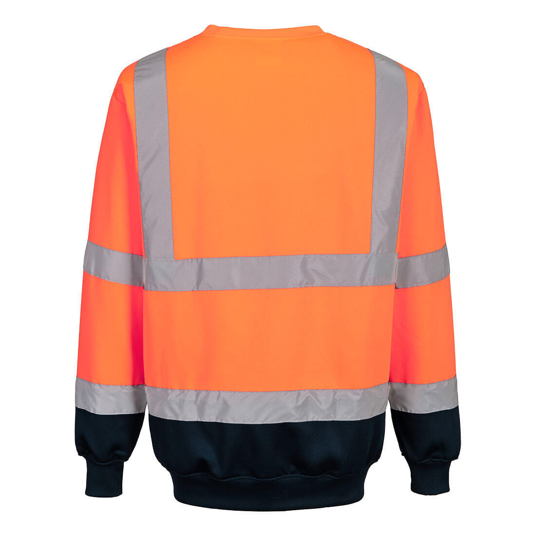 B306 Hi-Vis Contrast Sweatshirt Orange/Navy