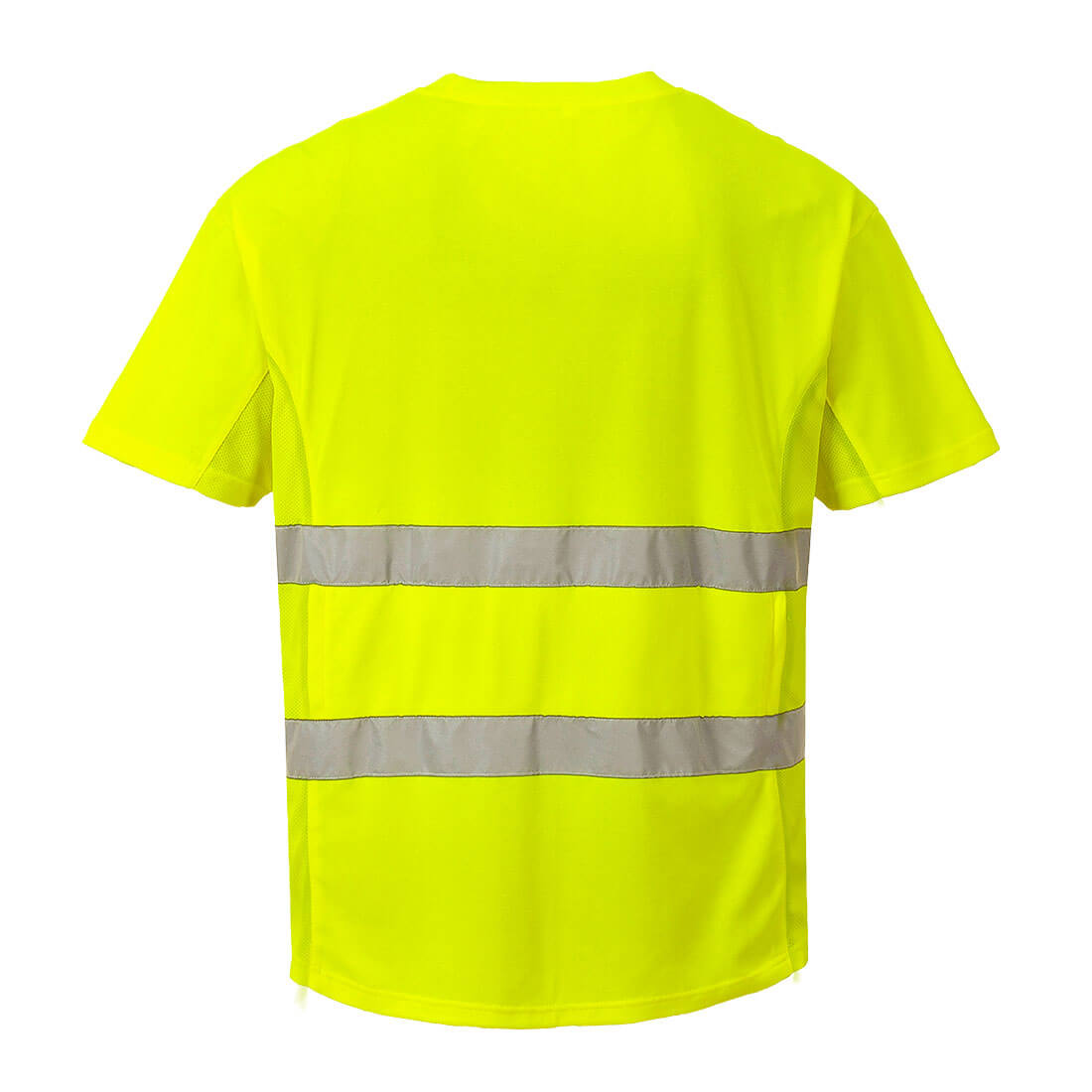 C394 Hi-Vis Cotton Comfort Mesh Insert T-Shirt S/S Yellow