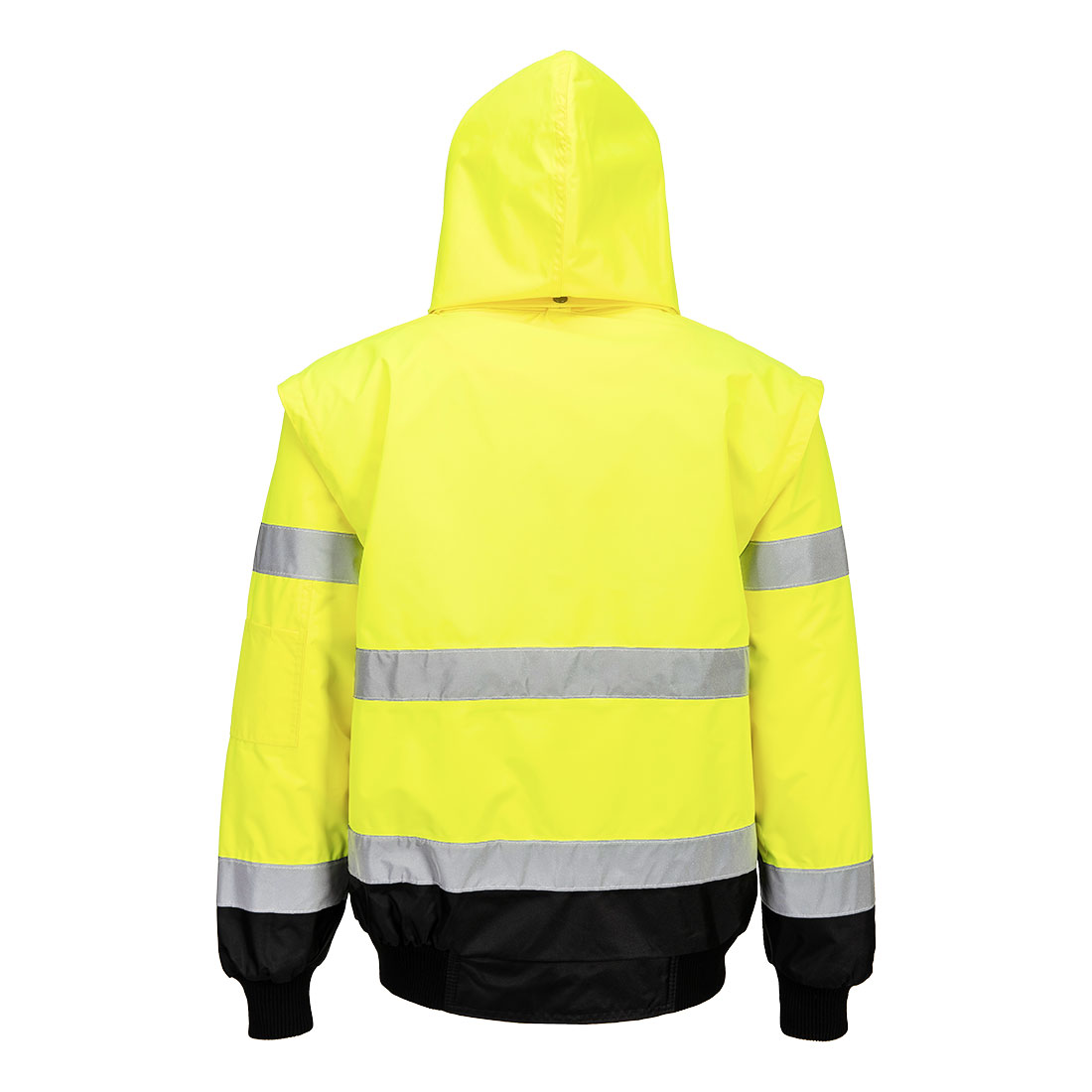 C465 Hi-Vis 3-in-1 Contrast Bomber Jacket Yellow/Black