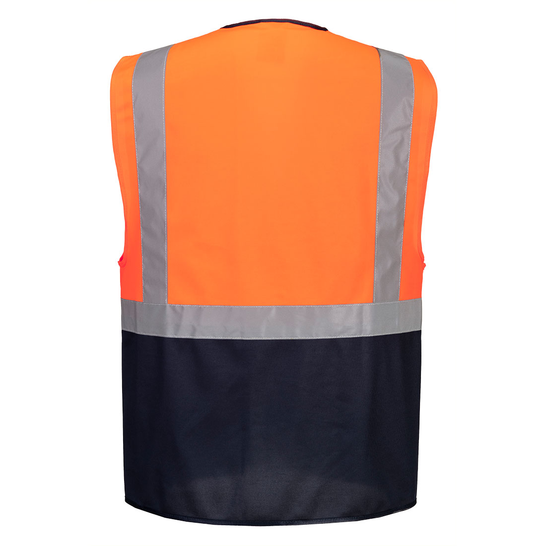 C476 Warsaw Hi-Vis Contrast Executive Vest Orange/Navy