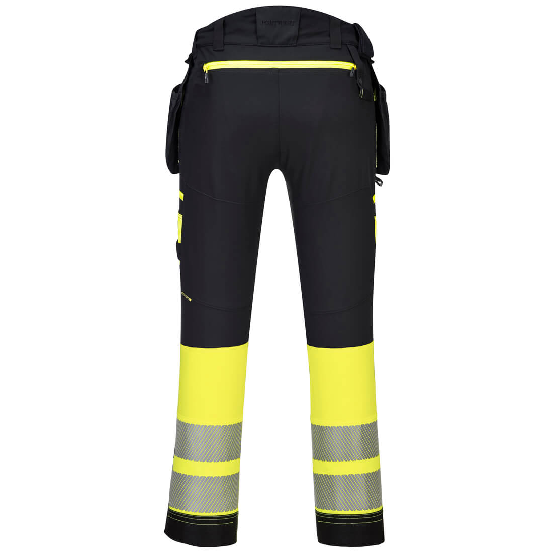 DX445 DX4 Hi-Vis Detachable Holster Pocket Class 1 Trousers Yellow/Black