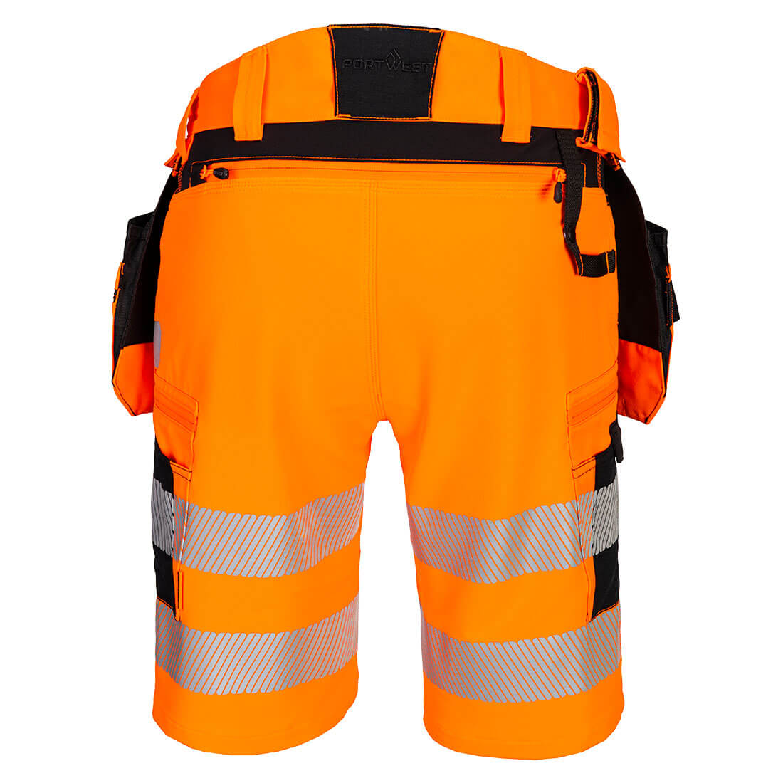 DX446 DX4 Hi-Vis Holster Pocket Shorts Orange/Black