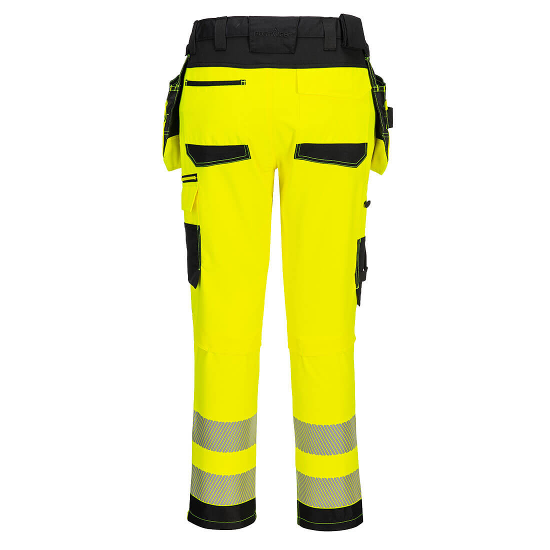 DX454 DX4 Hi-Vis Detachable Holster Pocket Craft Trousers Yellow/Black