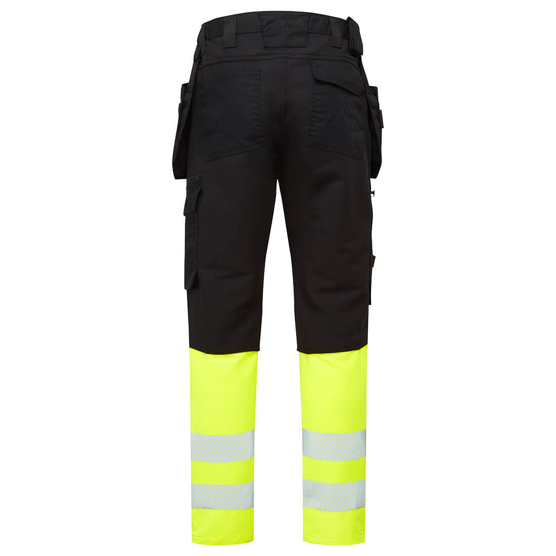 DX457 DX4 Hi-Vis Class 1 Detachable Holster Pocket Craft Trousers Yellow/Black