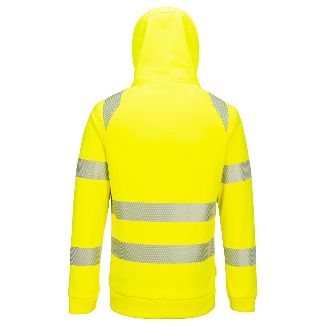 DX482 DX4 Hi-Vis 1/4 Zip Hoodie Yellow/Black
