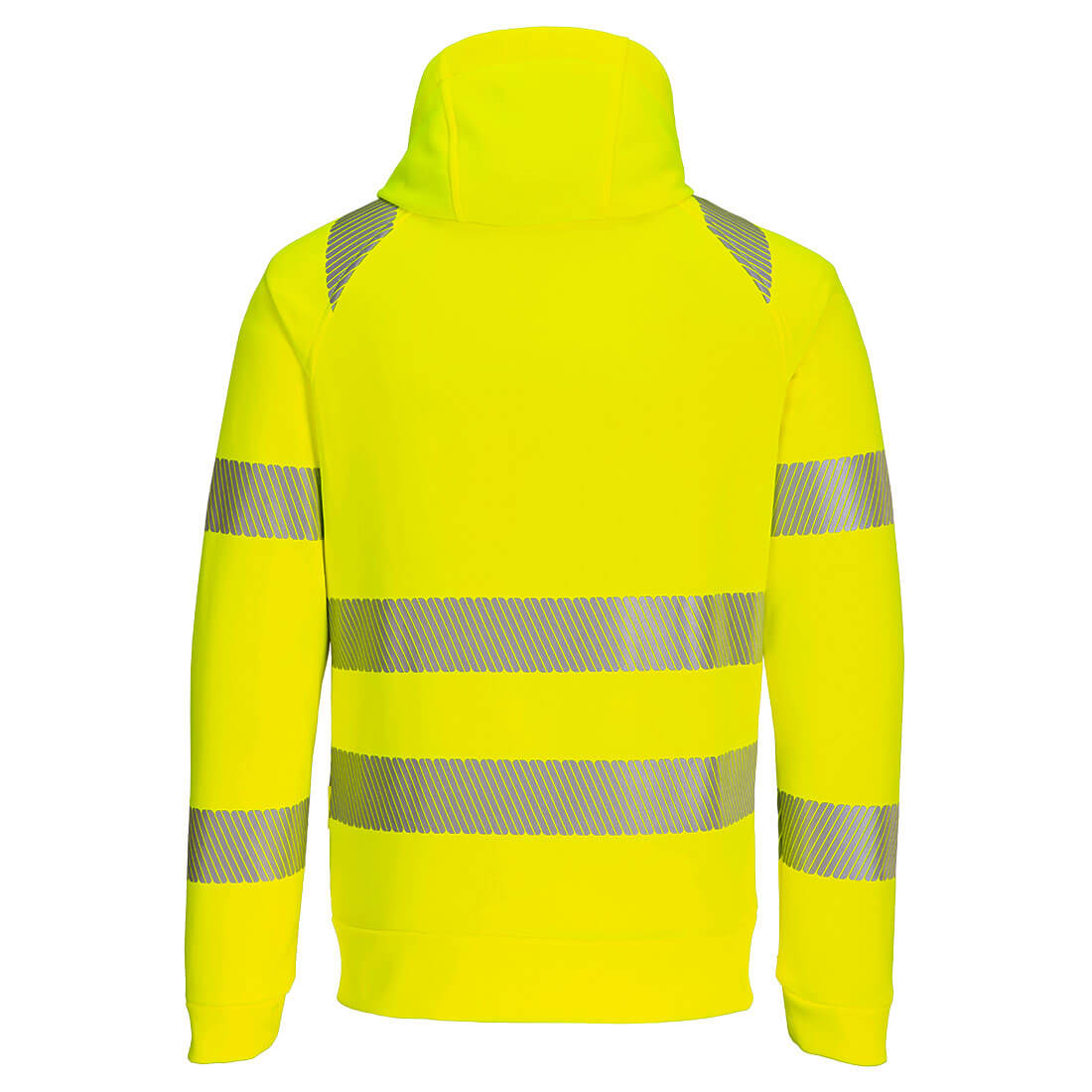 DX484 DX4 Hi-Vis Zip Hoodie Yellow/Black