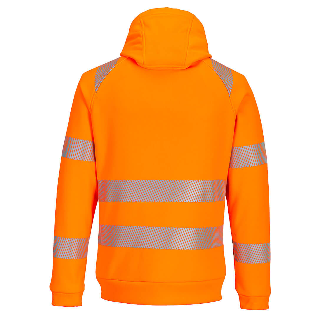 DX484 DX4 Hi-Vis Zip Hoodie Orange/Black