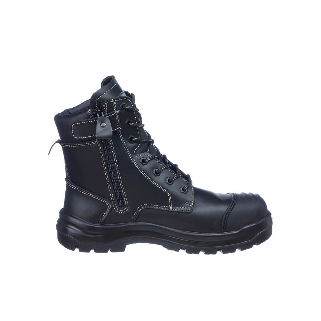 FD15 Steel Leather High Boot S3 HRO FO SC HI CI LG SR Black