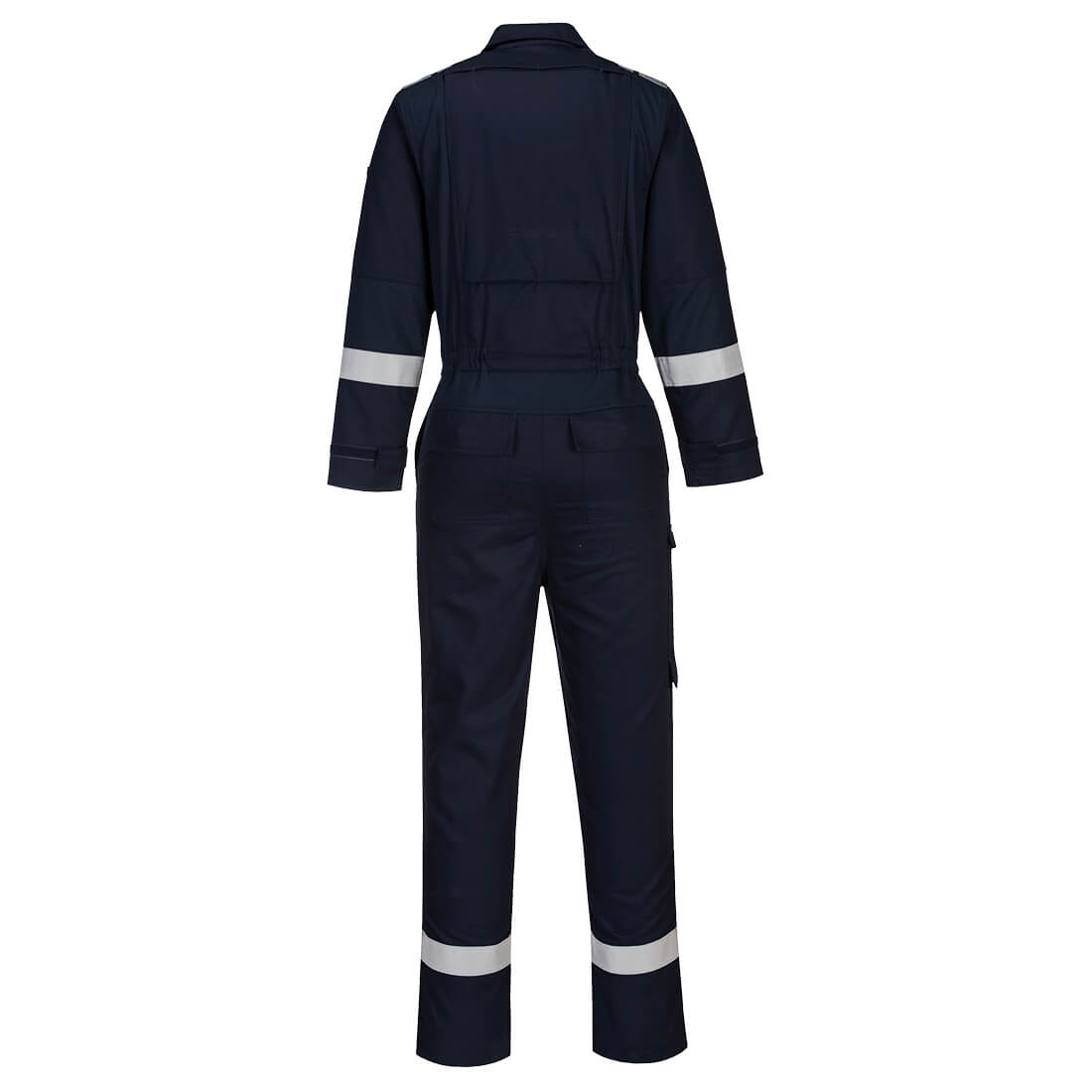 FR502 Bizflame Work Lightweight Stretch Panelled FR Coverall Navy