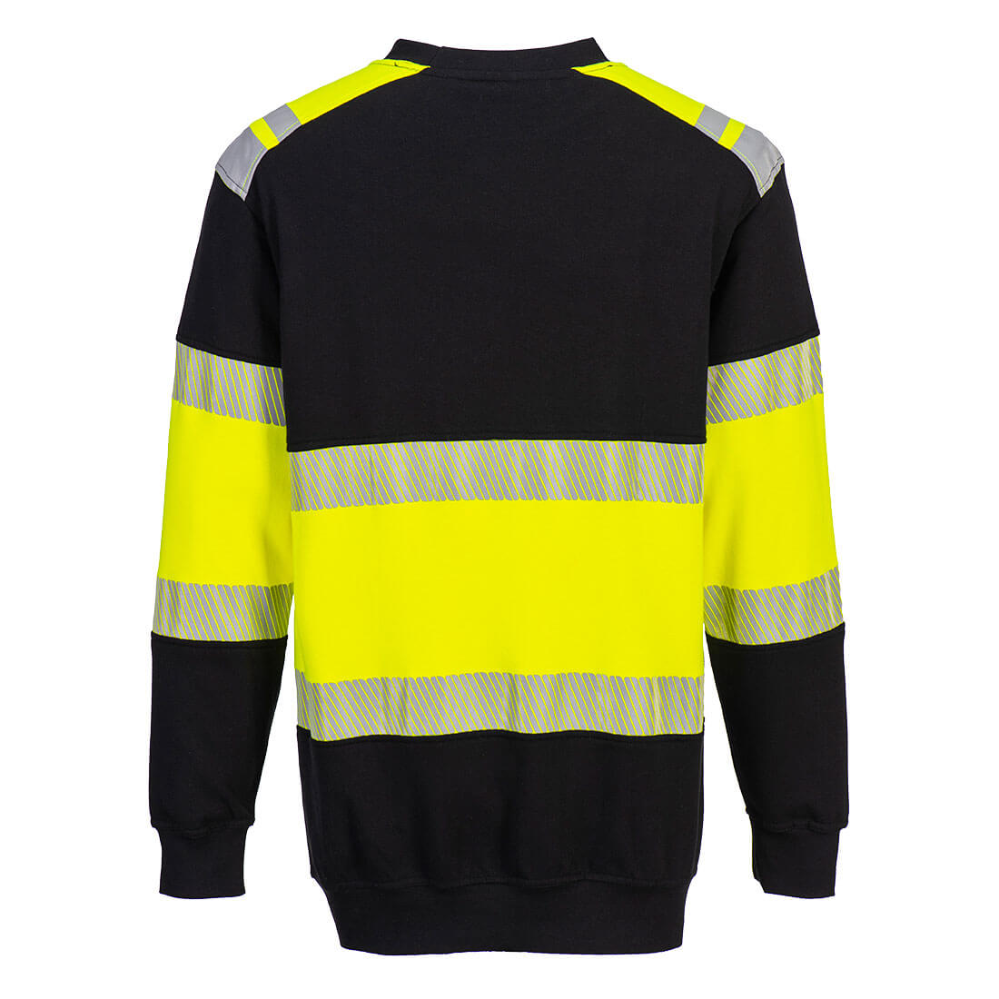FR716 PW3 Modaflame Knit Hi-Vis Class 1 FR Sweatshirt Yellow/Black