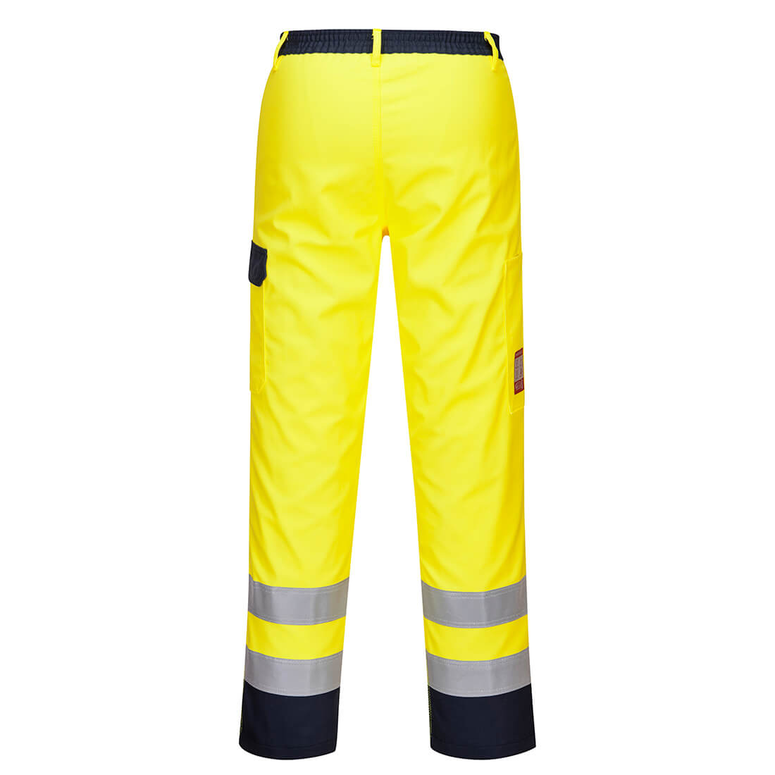 FR92 Bizflame Work Hi-Vis Contrast FR Trousers Yellow
