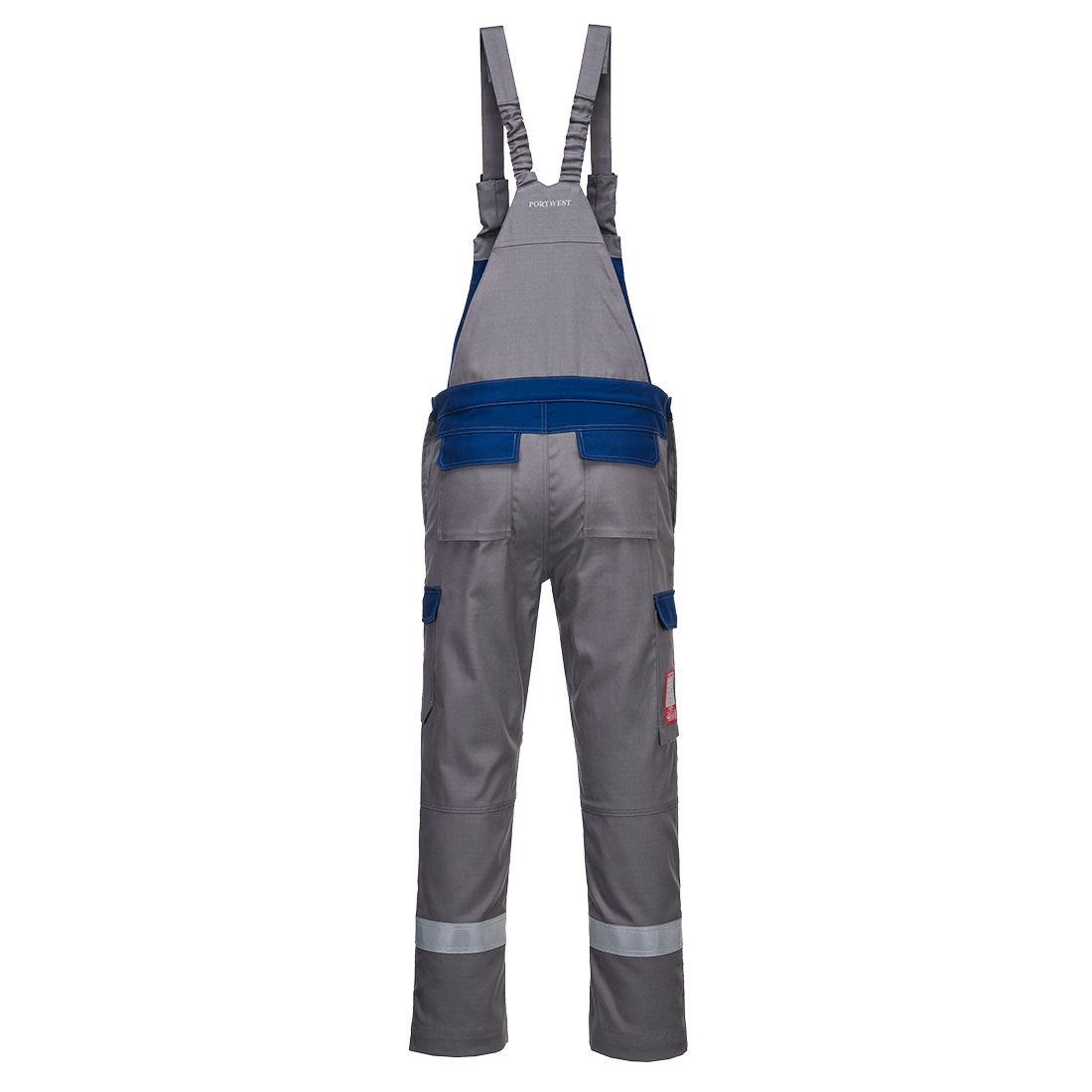 FR07 Bizflame Industry Two Tone FR Bib and Brace Grey