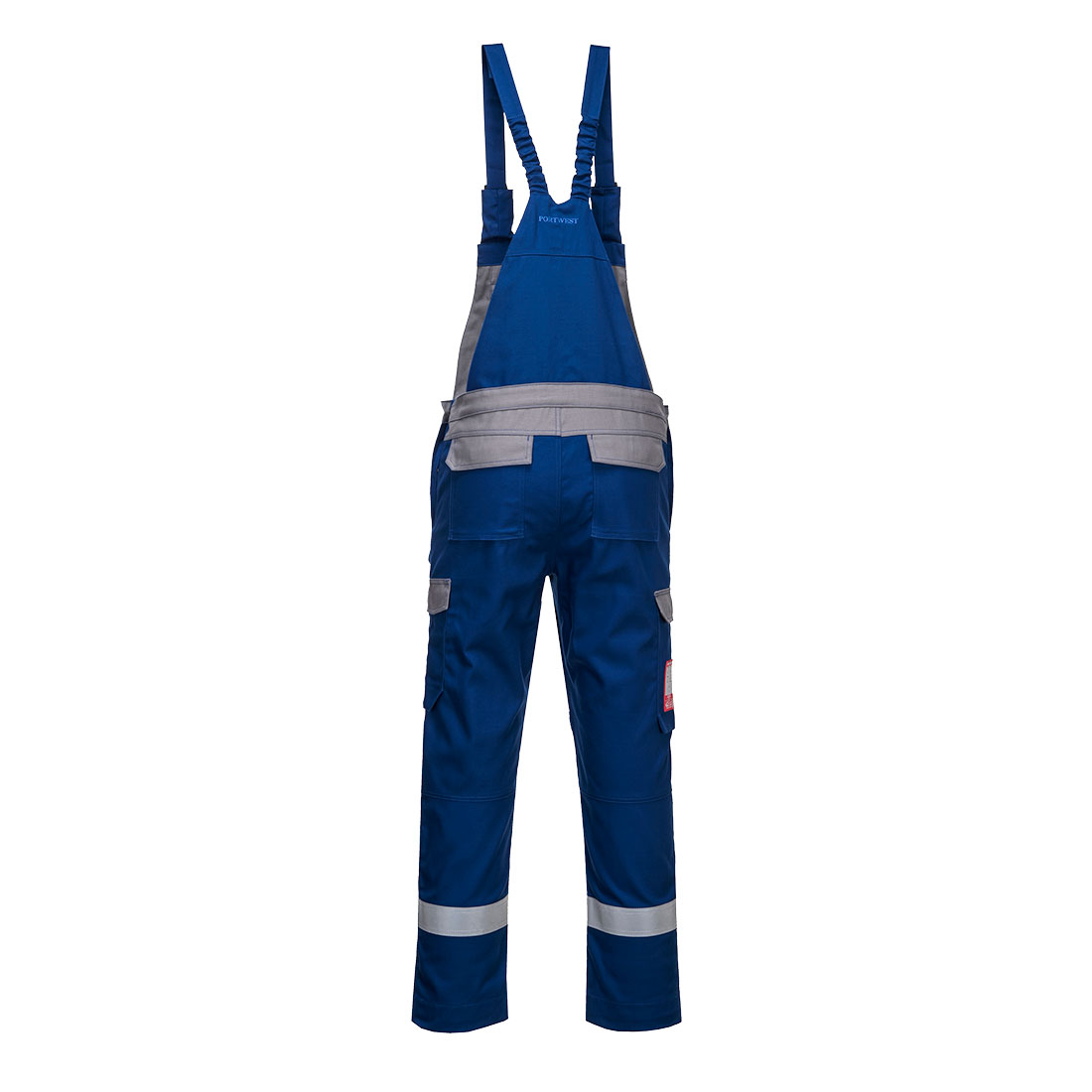 FR07 Bizflame Industry Two Tone FR Bib and Brace Royal Blue
