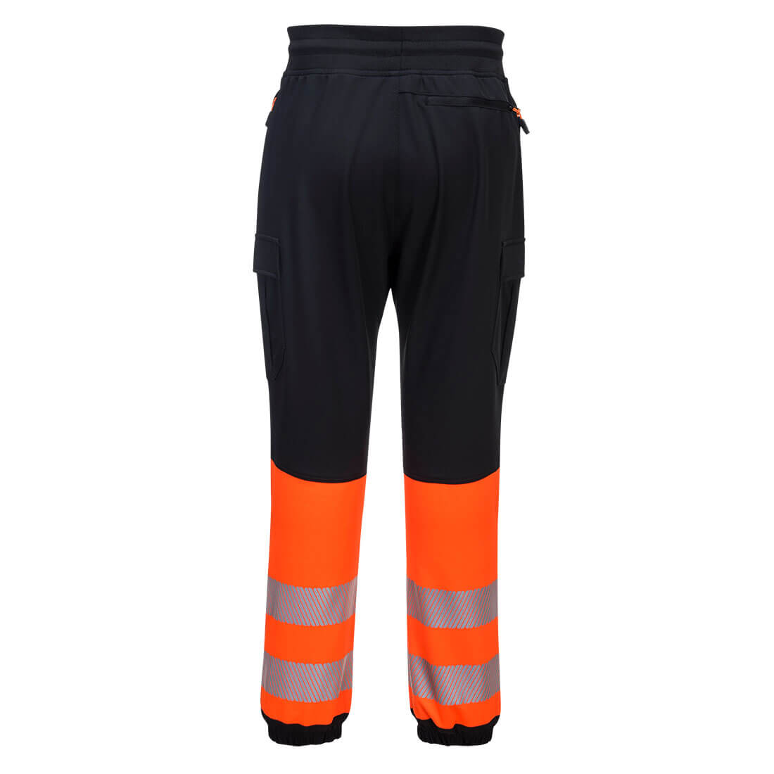 KX341 PW3 Hi-Vis Flexi Class 1 Joggers Black/Orange