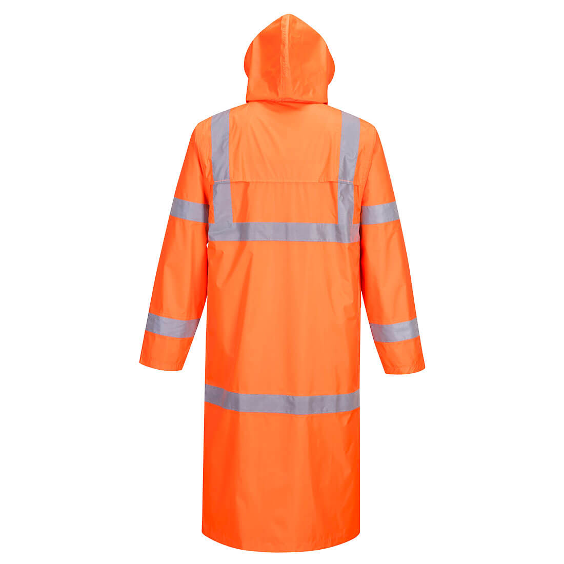 H445 Hi-Vis Rain Coat 122cm Orange