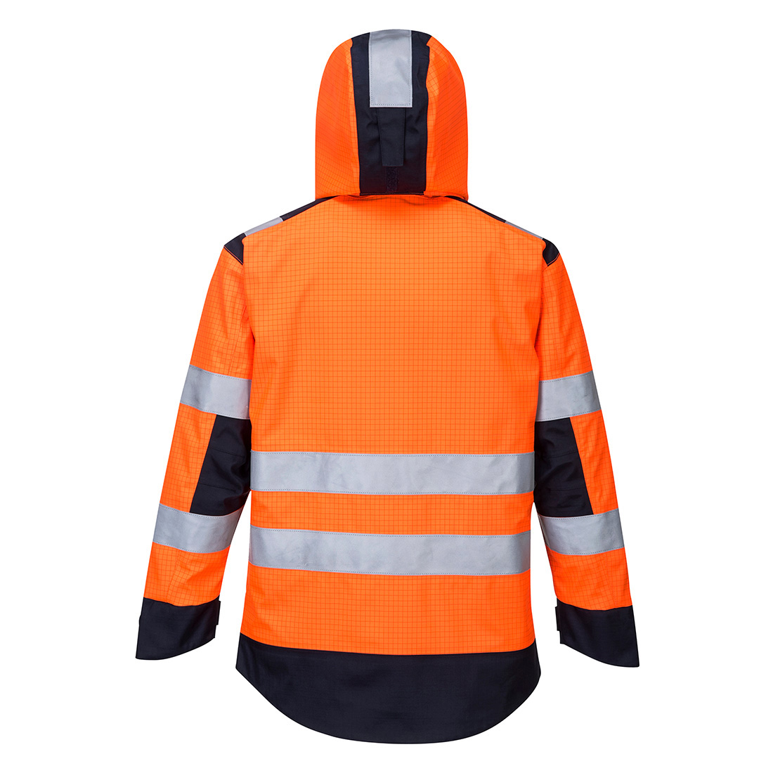 MV70 Modaflame Rain+ Hi-Vis Multi-Norm Contrast FR Jacket Orange/Navy