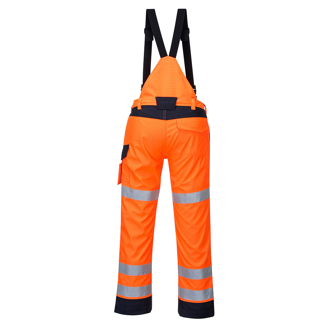 MV71 Modaflame Rain+ Hi-Vis Multi-Norm Contrast FR Trousers Orange/Navy