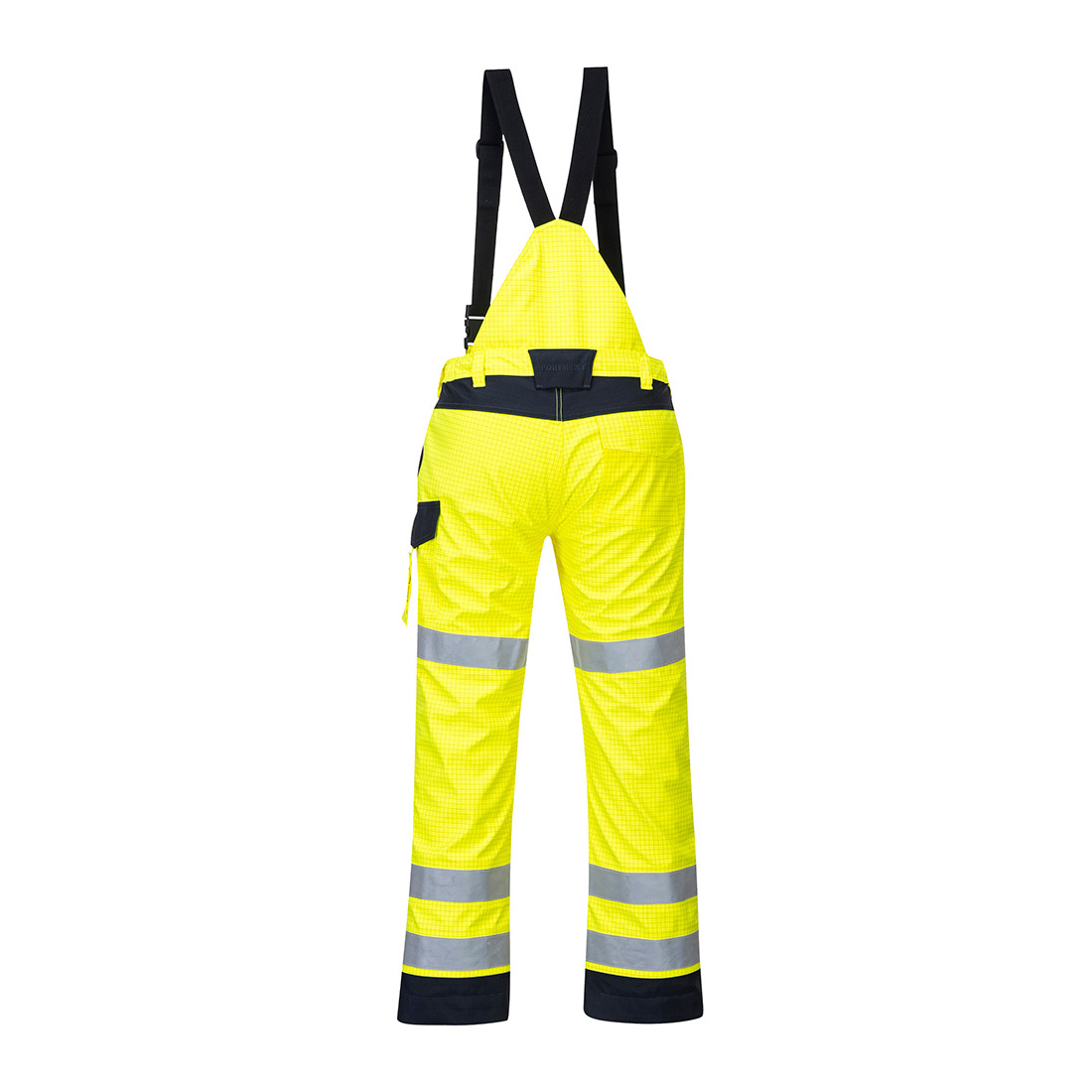 MV71 Modaflame Rain+ Hi-Vis Multi-Norm Contrast FR Trousers Yellow/Navy