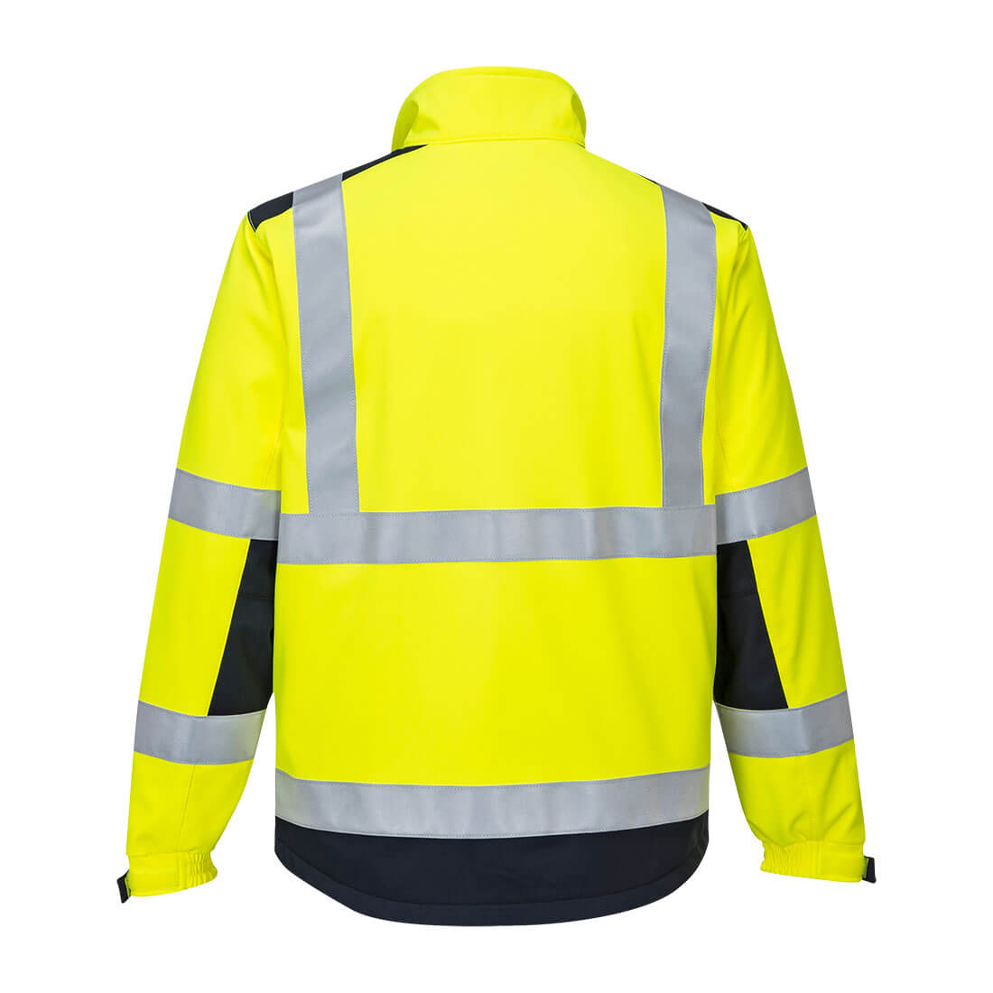 MV72 Modaflame Softshell Hi-Vis Multi-Norm FR Jacket Yellow/Navy