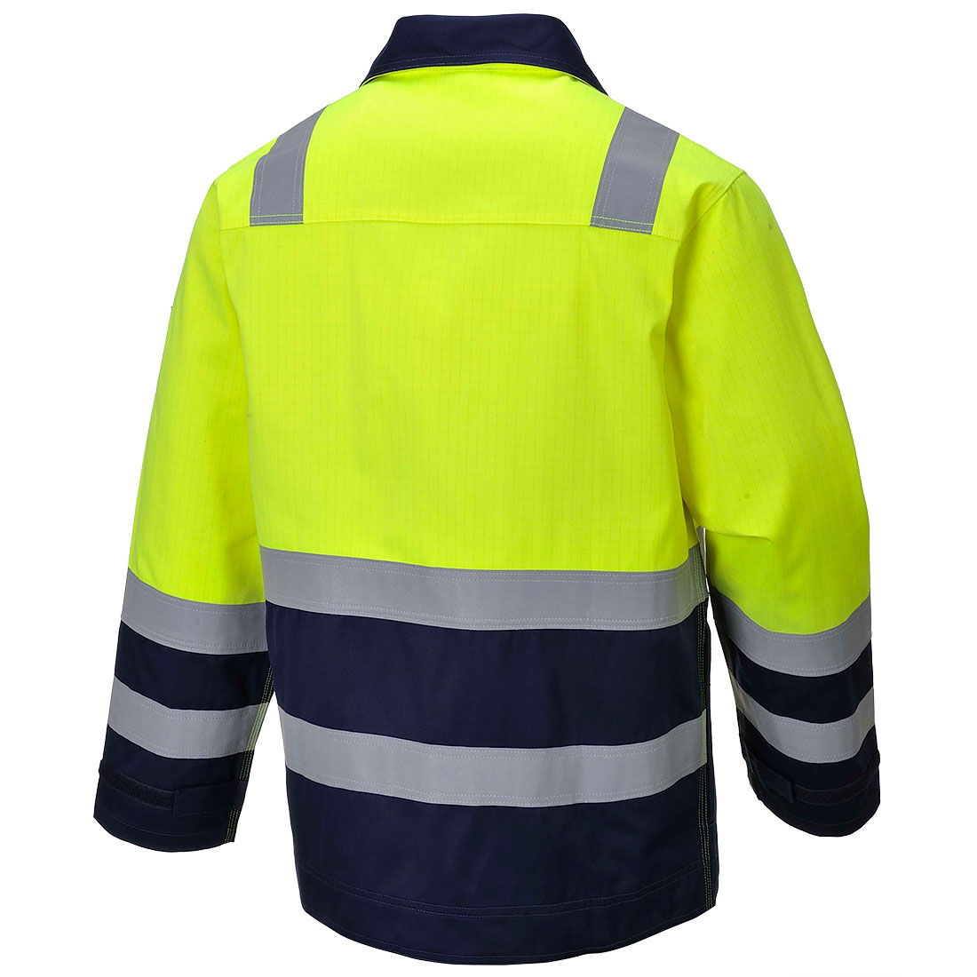 MV25 Modaflame Work Hi-Vis Multi-Norm Contrast FR Jacket Yellow/Navy