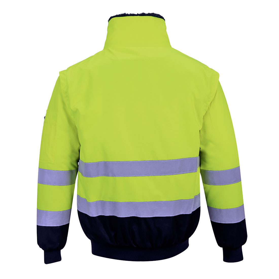 PJ50 Hi-Vis 3-in-1 Contrast Pilot Jacket Yellow/Navy
