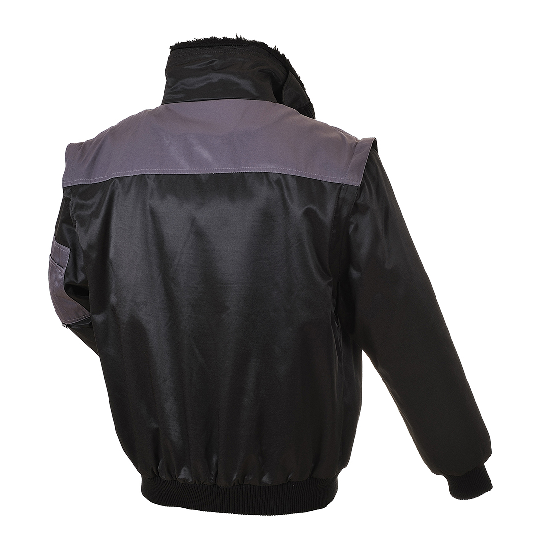 PJ20 Two Tone Pilot Jacket Black/Grey