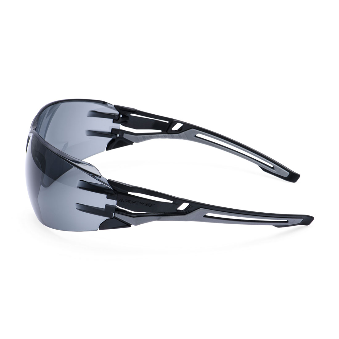 PR01 Anthracite Wraparound Safety Glasses Smoke