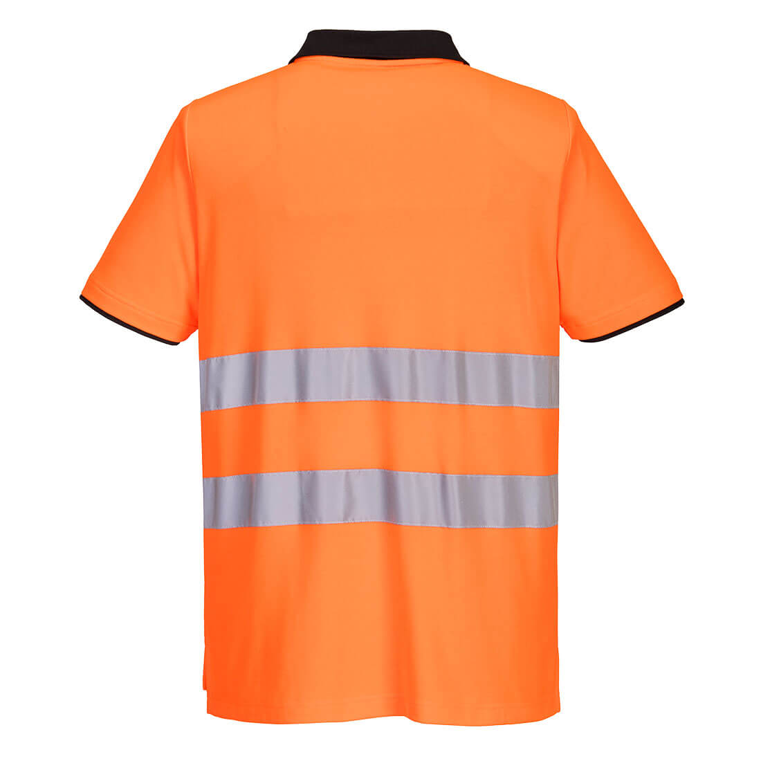 PW212 PW2 Hi-Vis Cotton Comfort Polo Shirt S/S Orange/Black