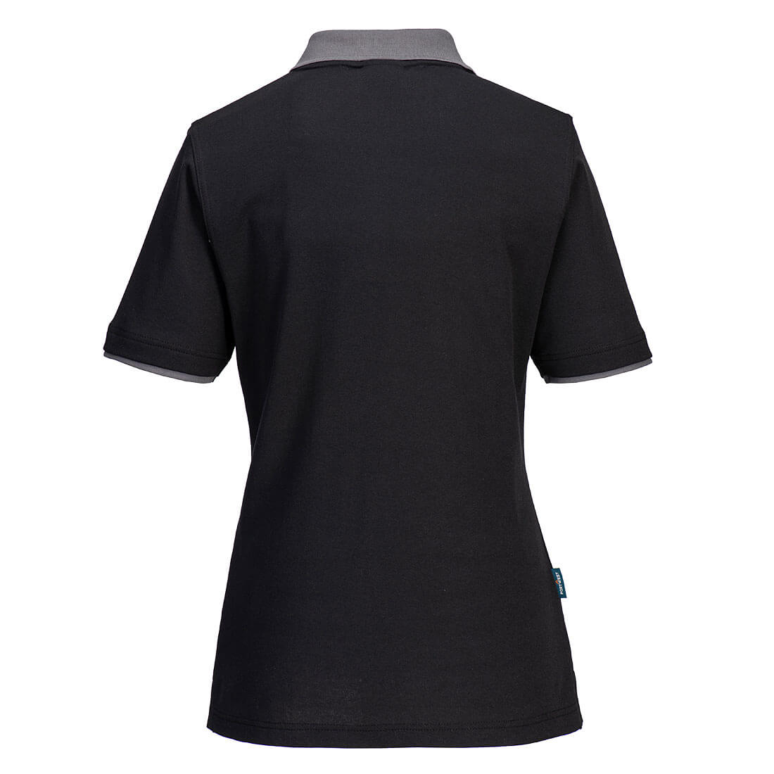 PW219 PW2 Women’s Polo Shirt S/S Black/Zoom Grey