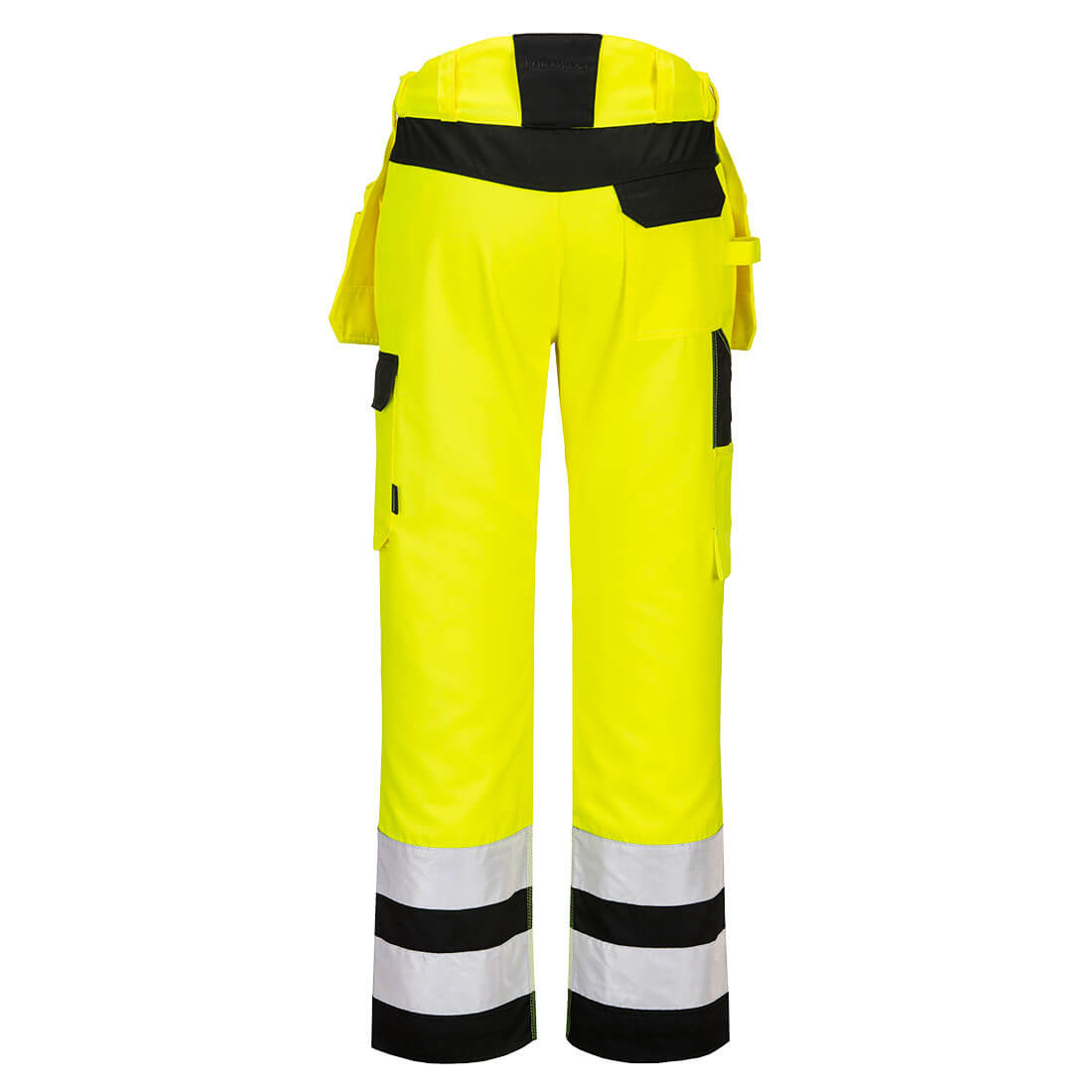 PW242 PW2 Hi-Vis Holster Pocket Trousers Yellow/Black