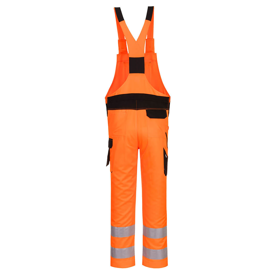 PW244 PW2 Hi-Vis Bib and Brace Orange/Black