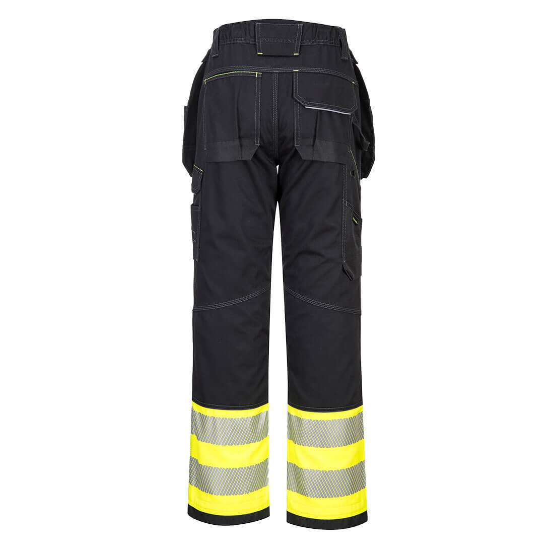 PW307 PW3 Hi-Vis Class 1 Holster Pocket Trousers Yellow/Black