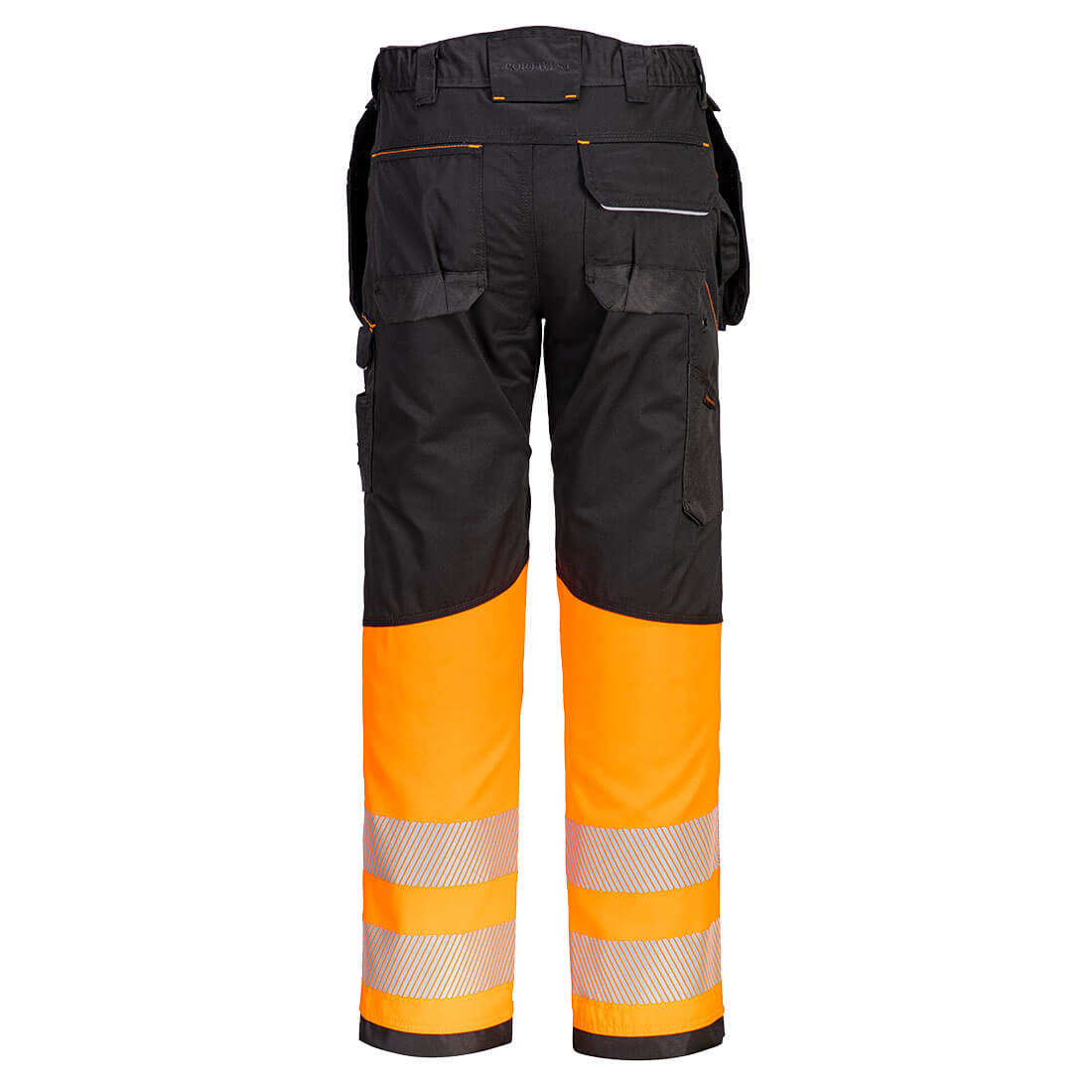 PW307 PW3 Hi-Vis Class 1 Holster Pocket Trousers Orange/Black