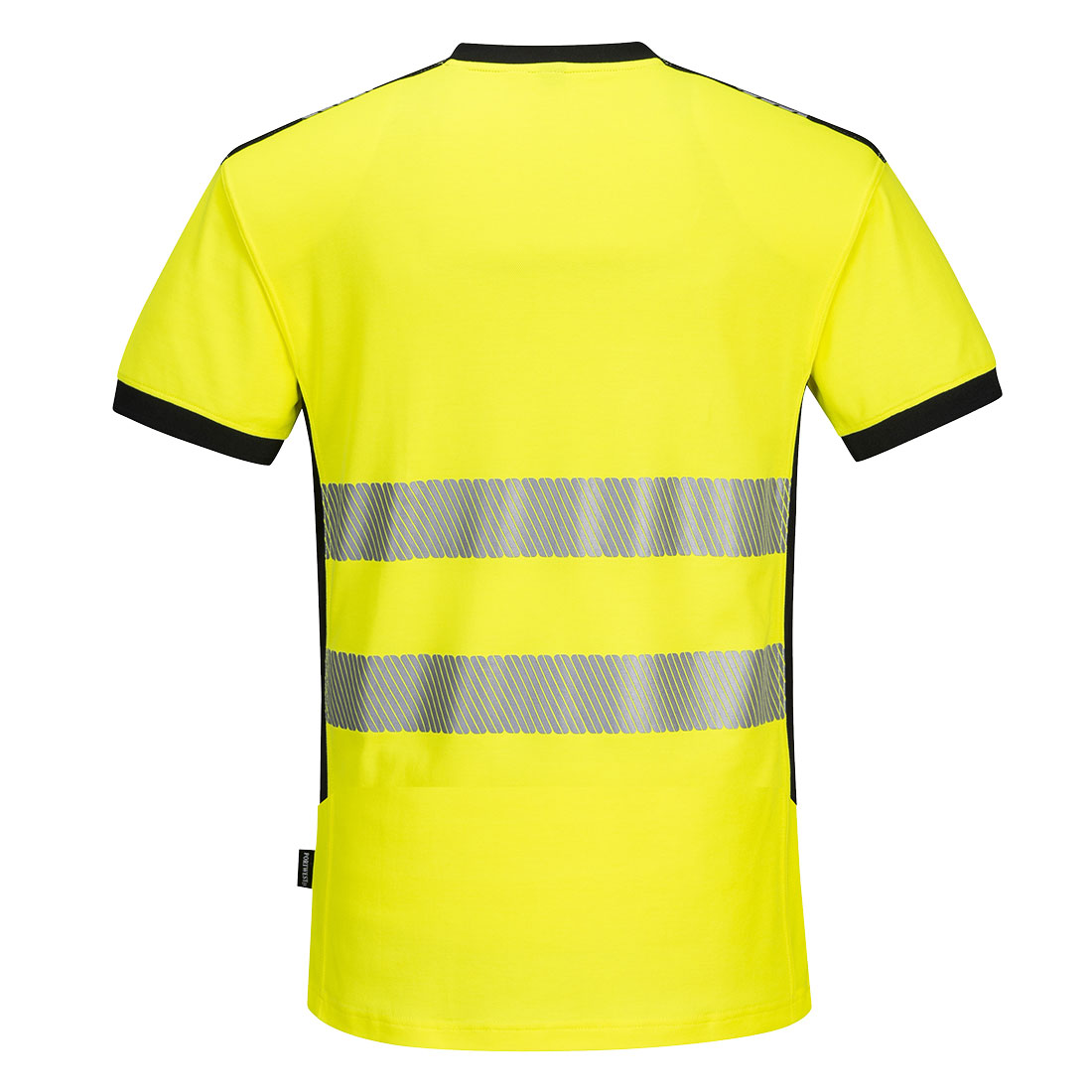 PW310 PW3 Hi-Vis V-Neck Mesh Insert T-Shirt S/S Yellow/Black