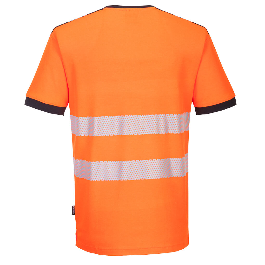 PW310 PW3 Hi-Vis V-Neck Mesh Insert T-Shirt S/S Orange/Black