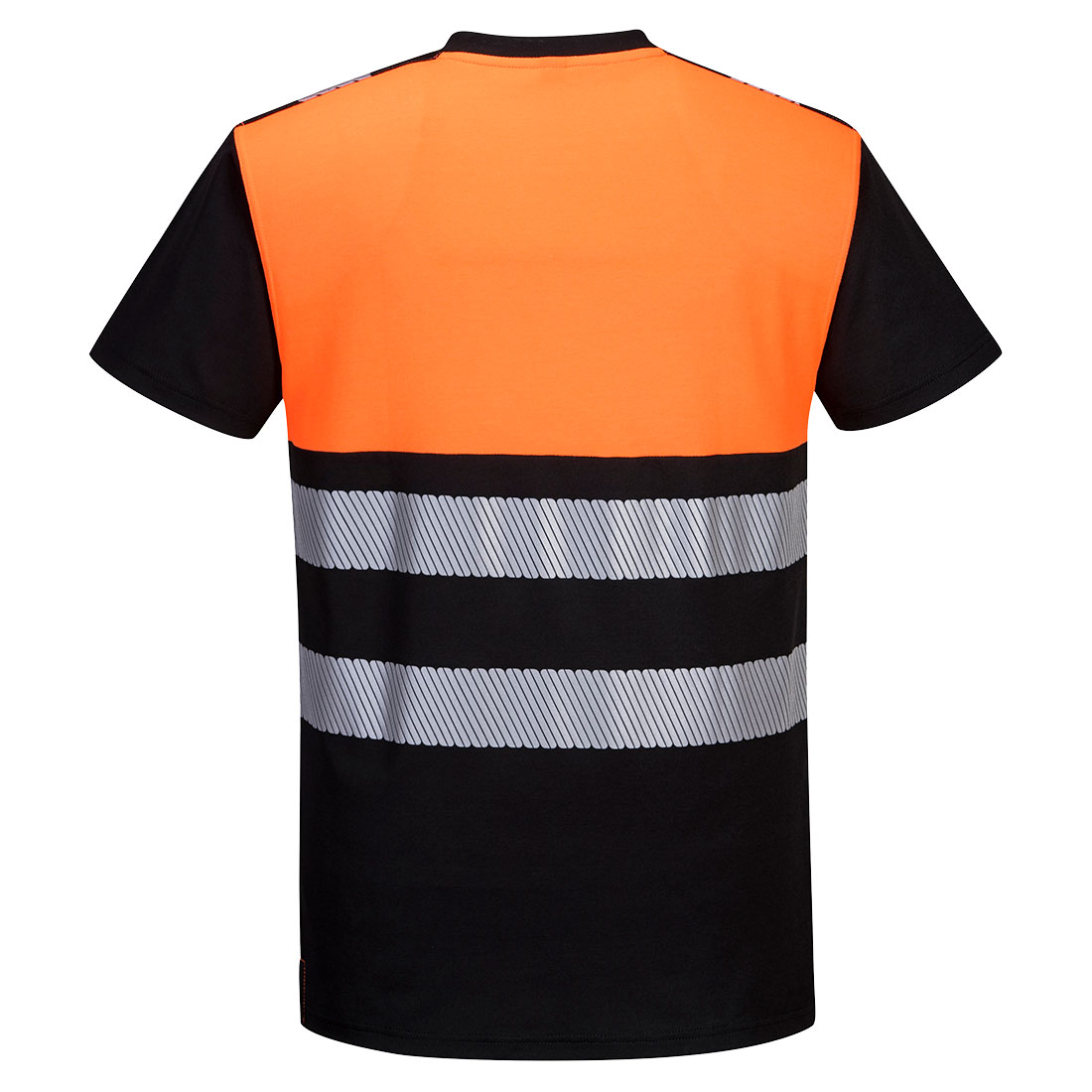 PW311 PW3 Hi-Vis Cotton Comfort Class 1 T-Shirt S/S Black/Orange