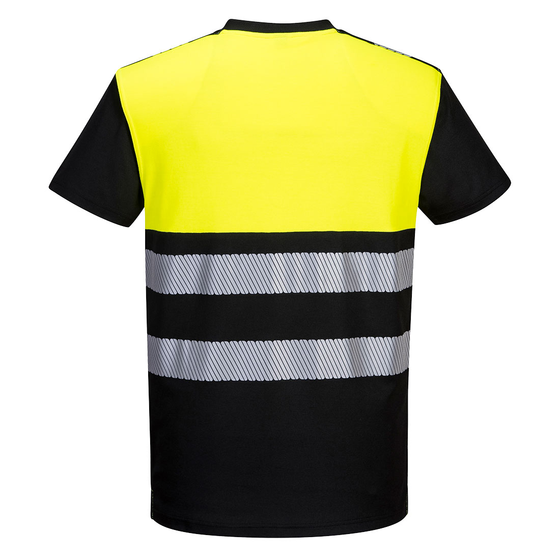 PW311 PW3 Hi-Vis Cotton Comfort Class 1 T-Shirt S/S Black/Yellow