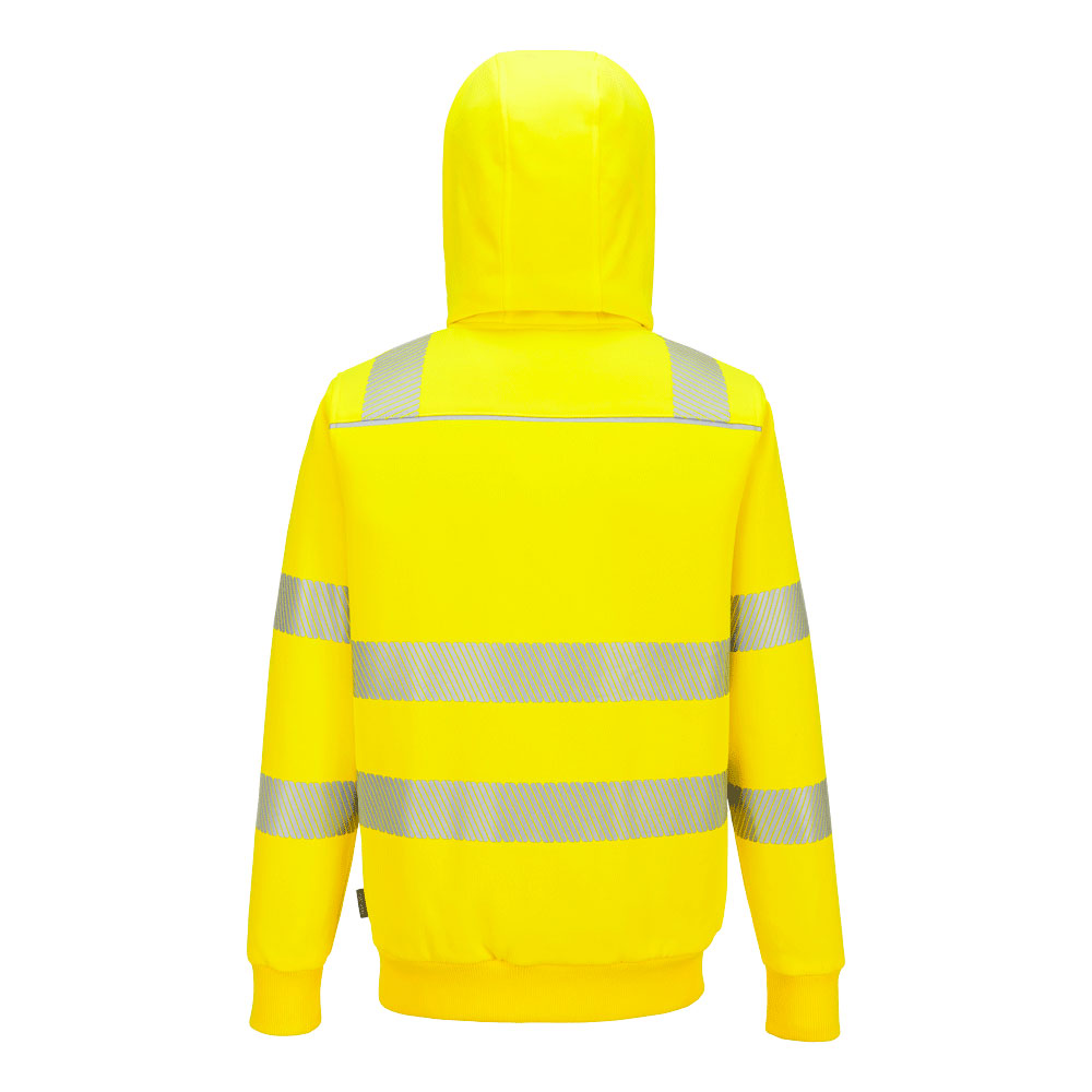 PW321 PW321 Hi-Vis Zipped Winter Hoodie Yellow