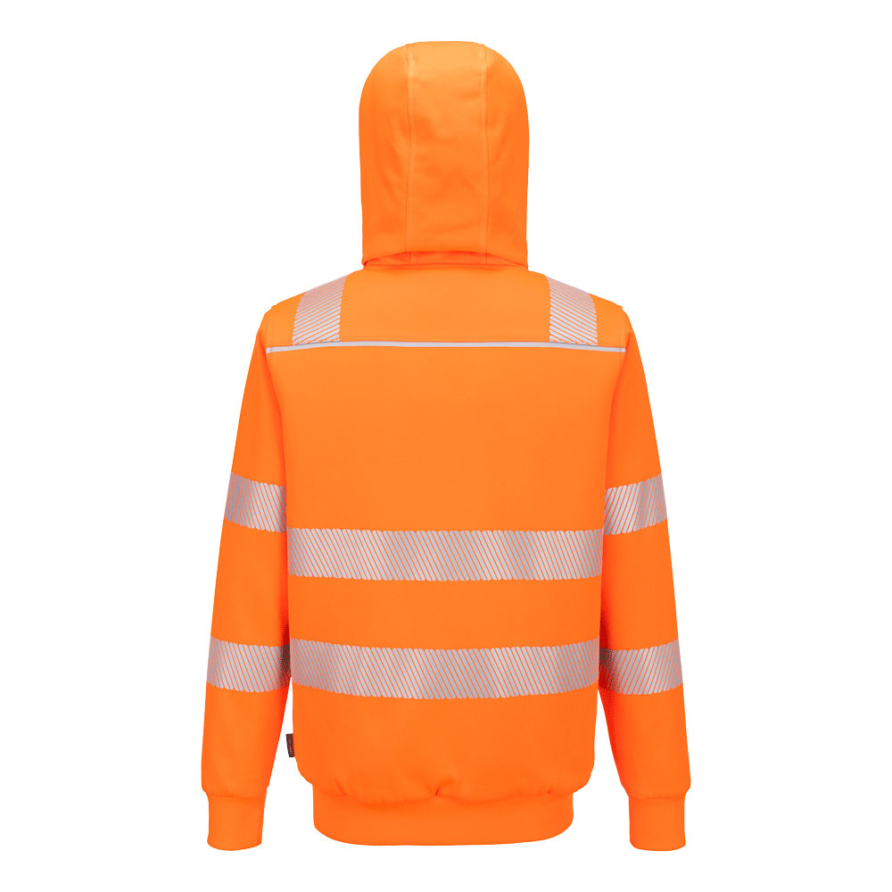 PW321 PW321 Hi-Vis Zipped Winter Hoodie Orange