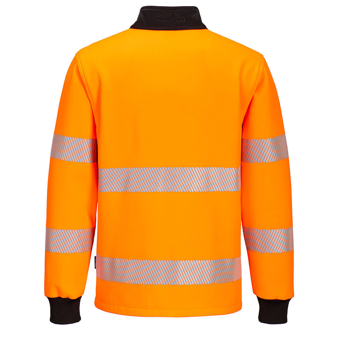 PW326 PW3 Hi-Vis 1/4 Zip Sweatshirt Orange/Black