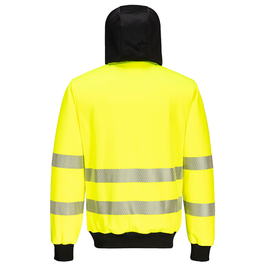 PW327 PW3 Hi-Vis Zip Hoodie Yellow/Black