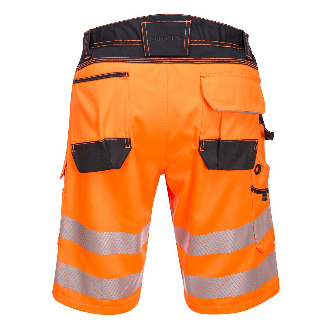 PW348 PW3 Hi-Vis Shorts Orange/Black