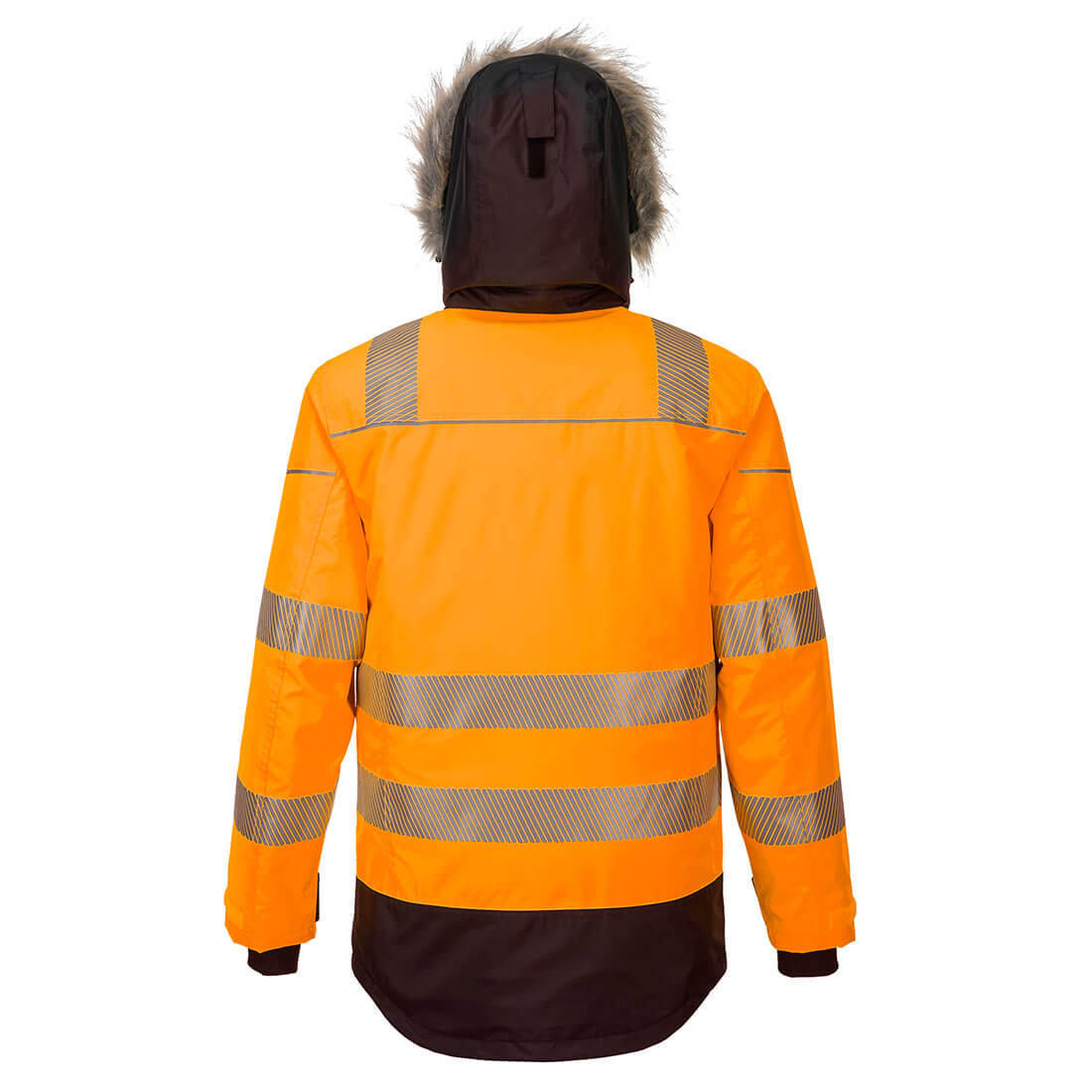 PW369 PW3 Hi-Vis Winter Parka Jacket Orange/Black