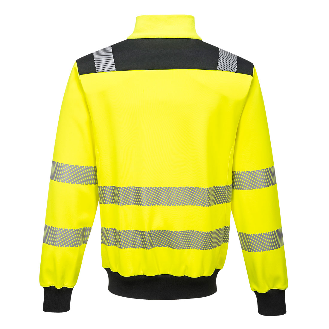 PW370 PW3 Hi-Vis Zip Sweatshirt Yellow/Black