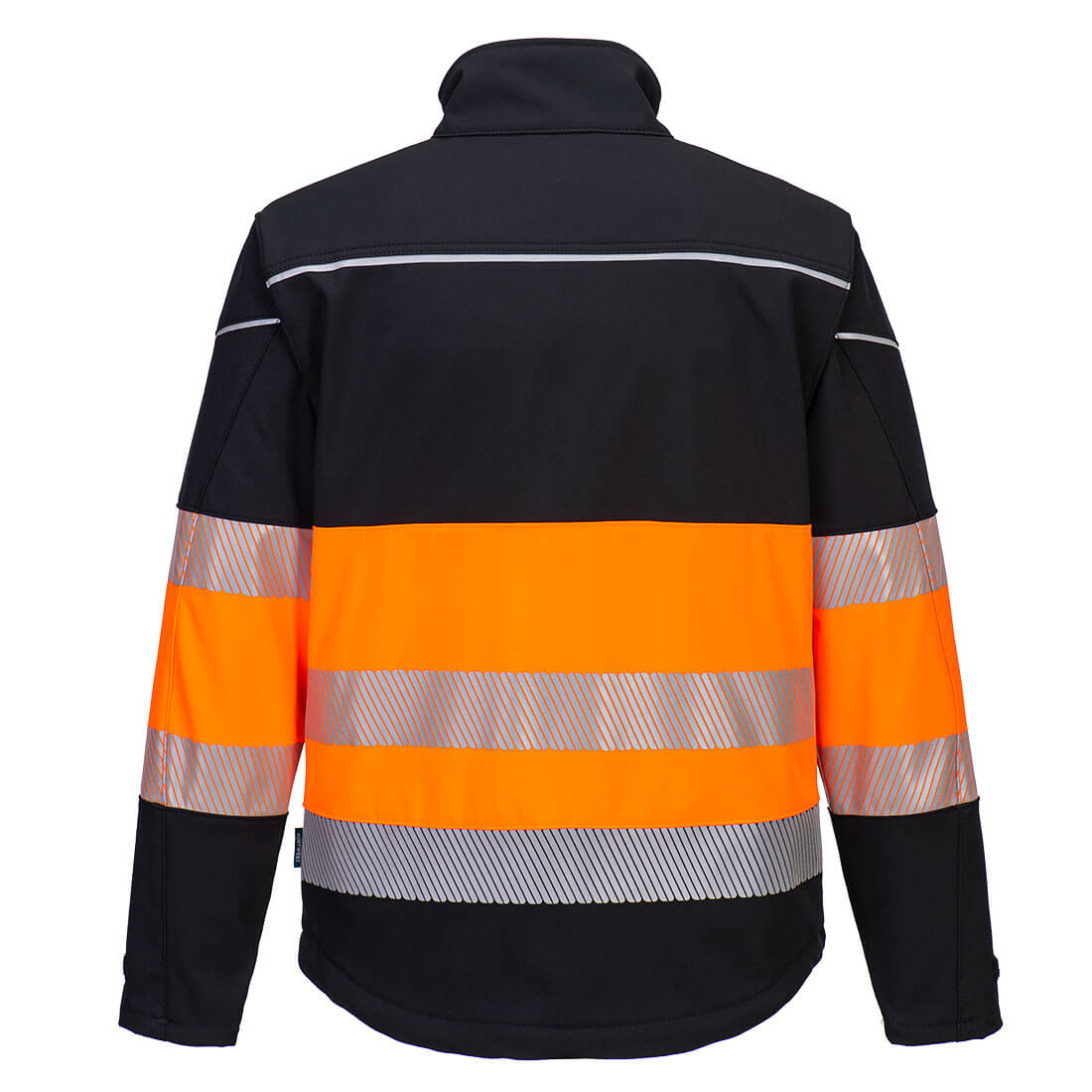 PW375 PW3 Hi-Vis Class 1 Softshell (3L) Black/Orange