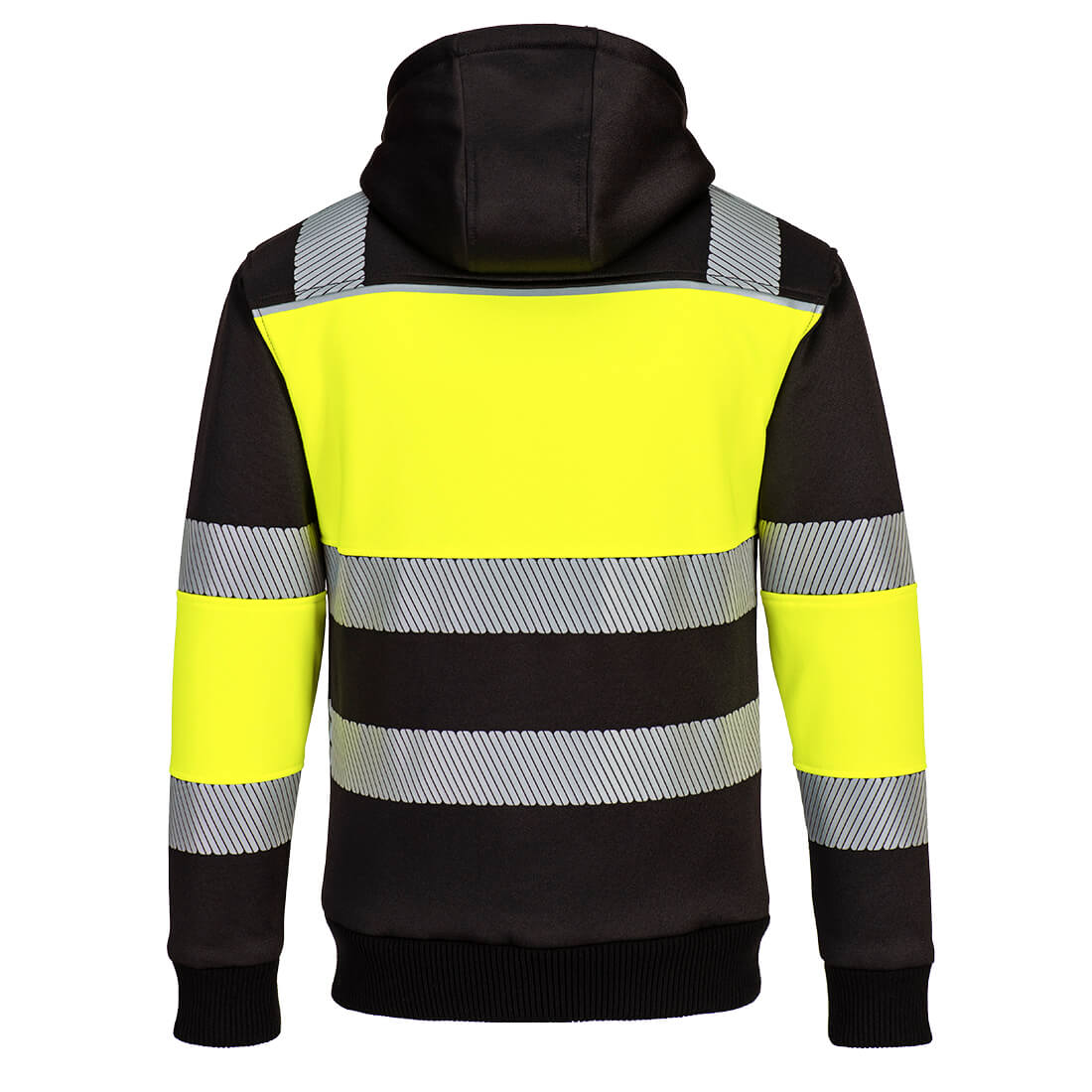 PW377 PW3 Hi-Vis Zipped Class 1 Winter Hoodie Yellow/Black